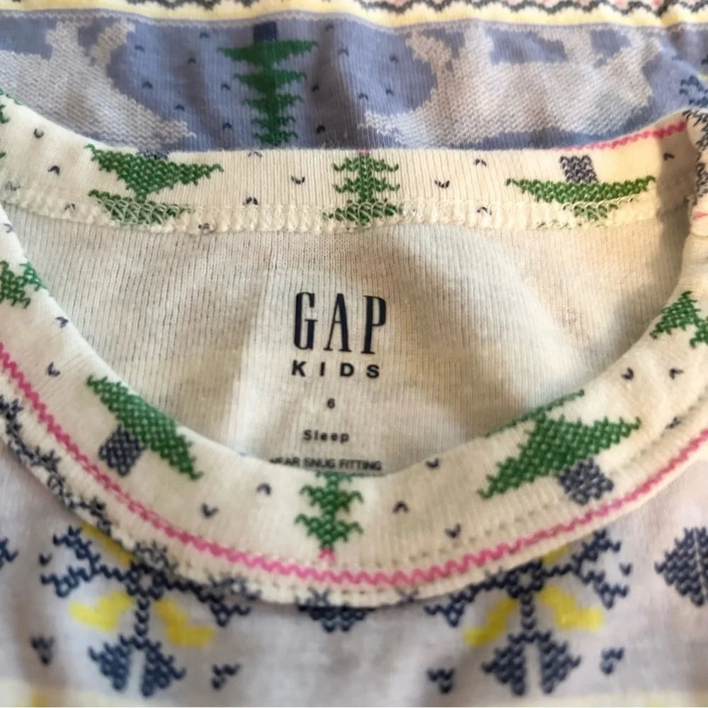 SET of 2 Winter Fair Isle Pajama Tops Only